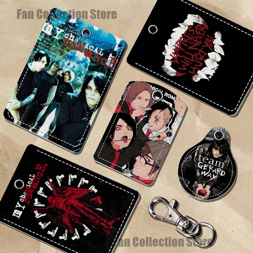 Airtag Holder Case - Porte-cartes en cuir My C-Chemical Romance